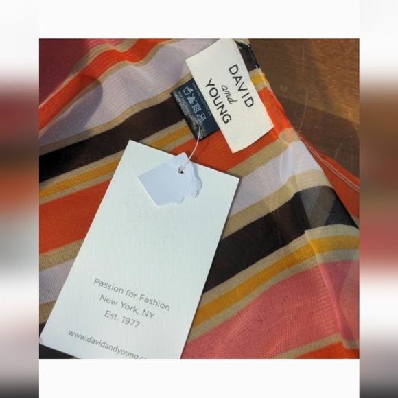 NWT DAVID AND YOUNG Sheer Chic Oversized SWIMSUIT beach cover up OS - Picture 9 of 11